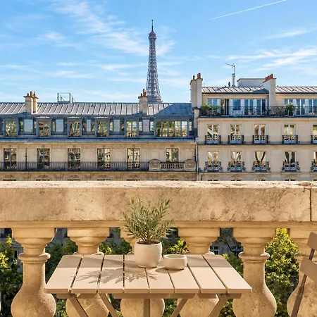 Pope Leo Xiv Champs-elysees View - Arc De Triomphe - Eiffel Tower Paris