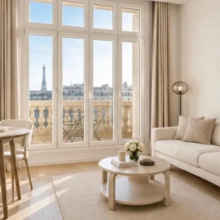 Pope Leo Xiv Champs-elysees View - Arc De Triomphe - Eiffel Tower * Paris